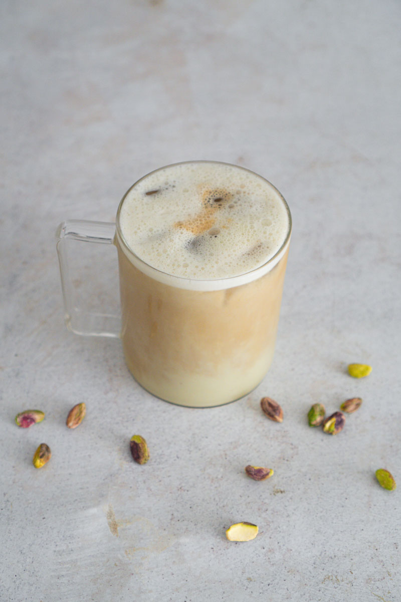 Iskaffe med pistacie