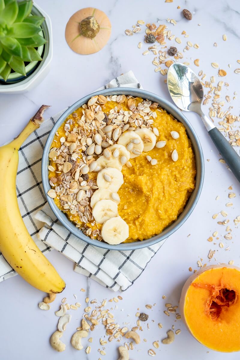 Smoothie bowl med græskar