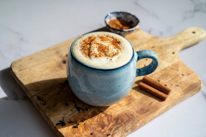 Chai-latte med græskar og krydderier