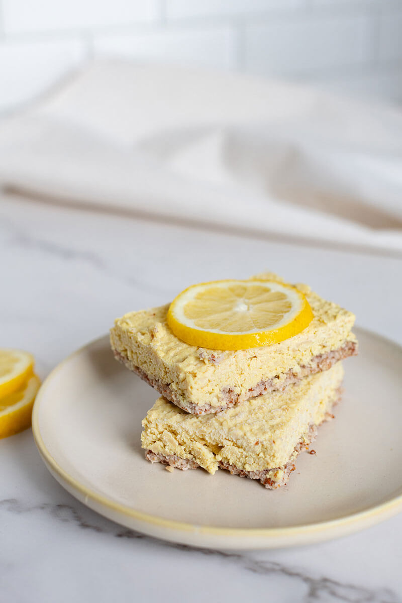 Veganske citronbarer